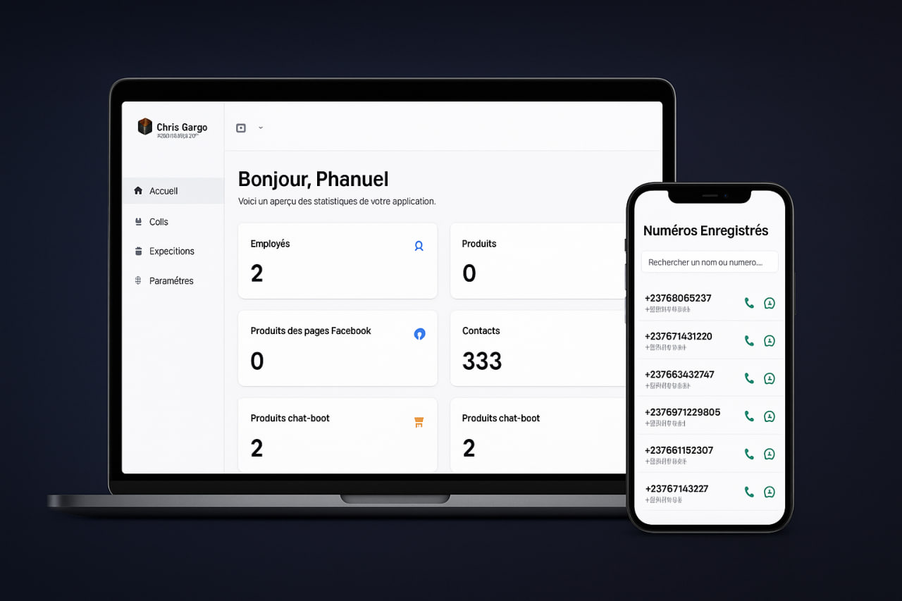 Plateforme Web & Mobile d’Automatisation Facebook → WhatsApp