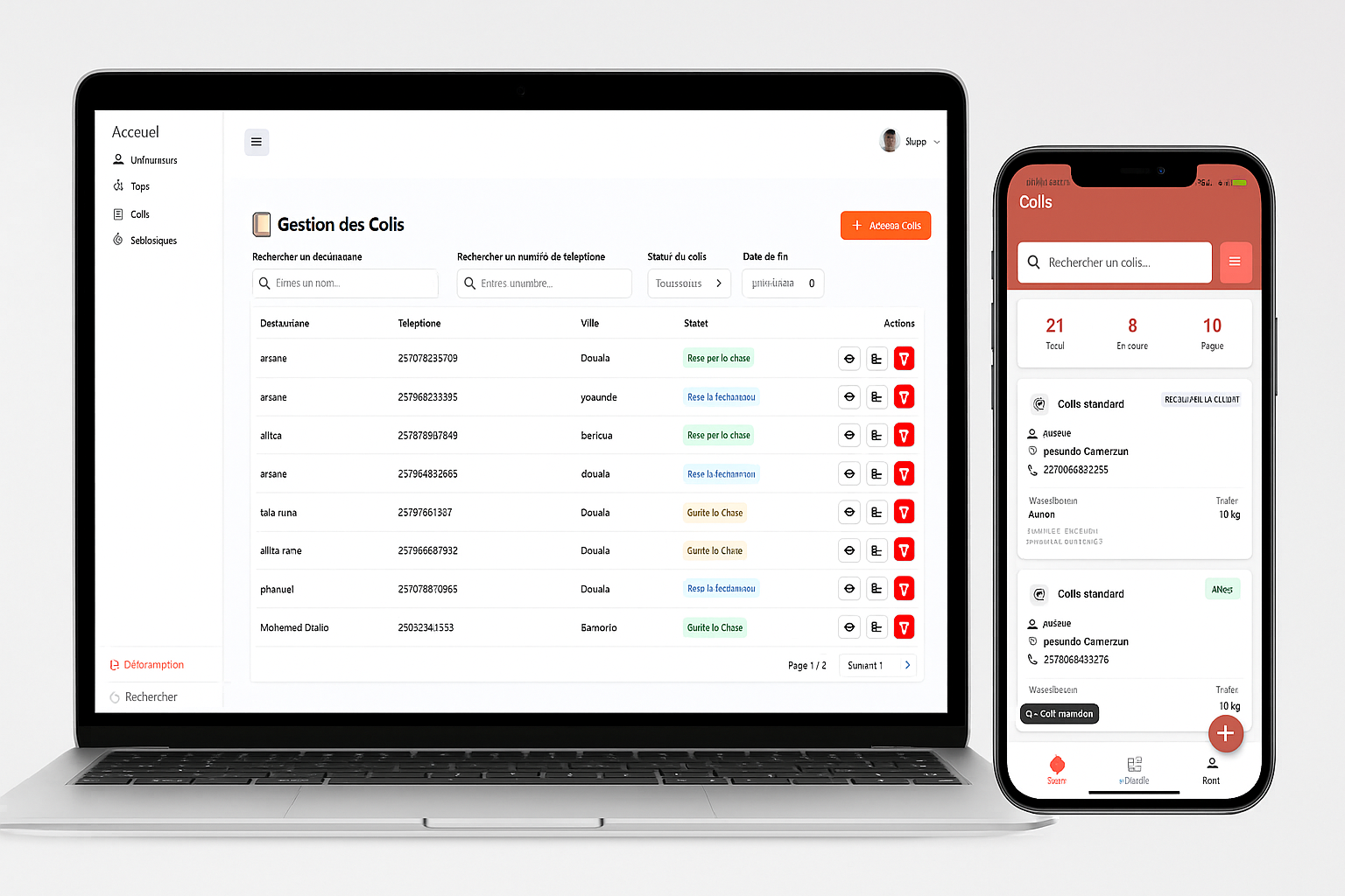 Christ Cargo International  → Application de Suivi et Gestion de Colis Internationale 🌍 