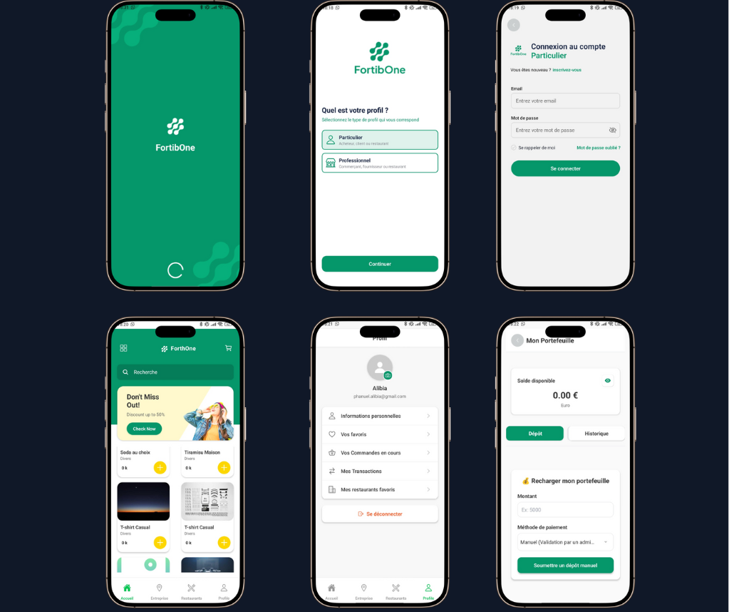 FortibTech  →  App Mobile  de Mise en Relation Entre Particuliers et Commerçants 💼